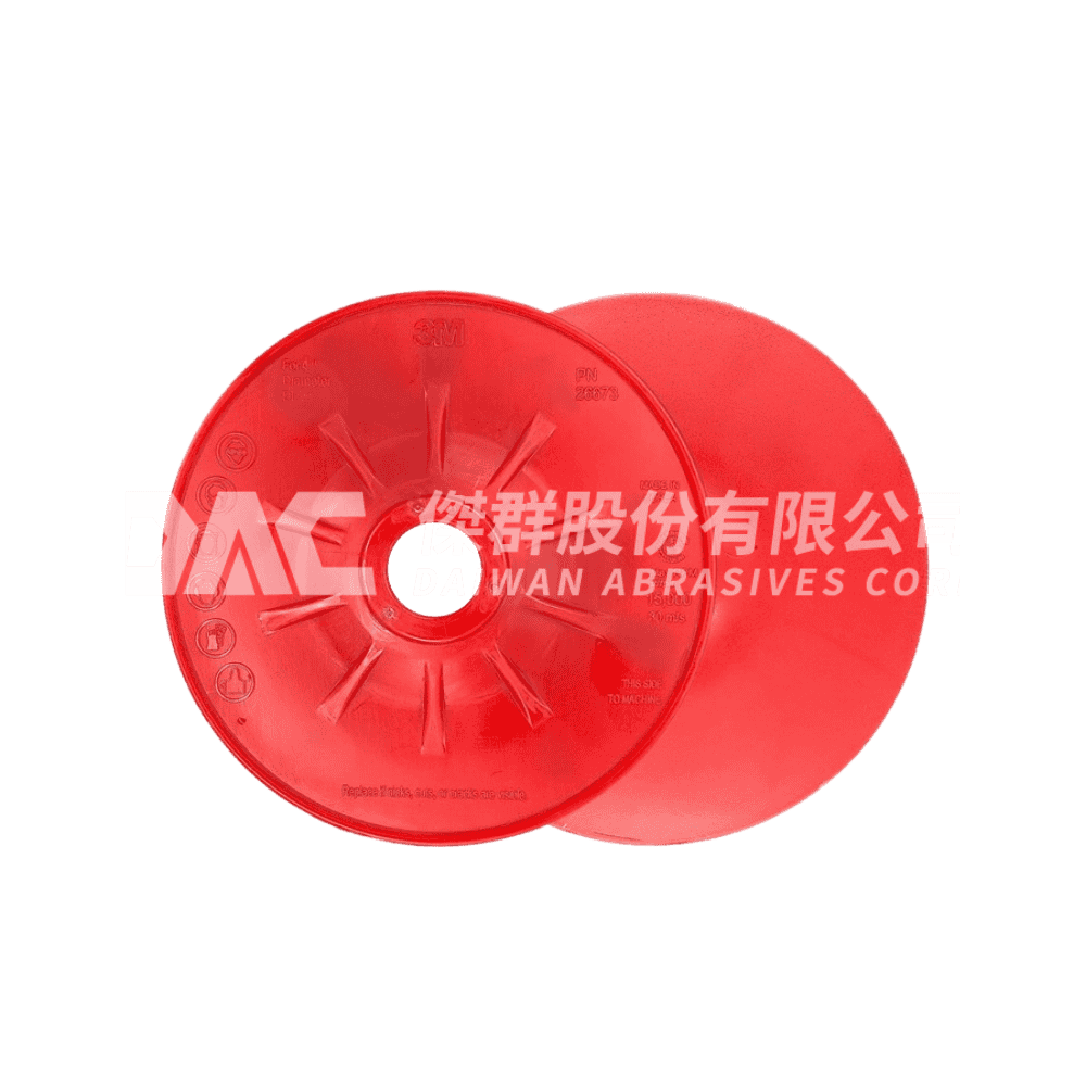 3M 26673 紅色背盤（4吋重研磨需求適用）